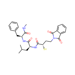 CNC(=O)[C@H](Cc1ccccc1)NC(=O)[C@H](CC(C)C)NC(=O)[C@@H](S)CCN1C(=O)c2ccccc2C1=O ZINC000026658910