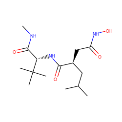 CNC(=O)[C@H](NC(=O)[C@@H](CC(=O)NO)CC(C)C)C(C)(C)C ZINC000026376671