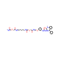 CNC(=O)COCC(=O)NCCCCCCNC(=O)COCC(=O)NCCOc1cccc(NC(=O)N[C@@H]2N=C(c3ccccc3)c3ccccc3N(C)C2=O)c1 ZINC000095616045