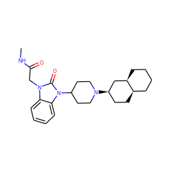 CNC(=O)Cn1c(=O)n(C2CCN([C@@H]3CC[C@@H]4CCCC[C@@H]4C3)CC2)c2ccccc21 ZINC000049054576