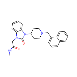 CNC(=O)Cn1c(=O)n(C2CCN(Cc3cccc4ccccc34)CC2)c2ccccc21 ZINC000049033177