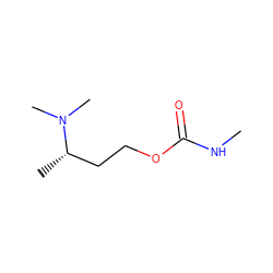 CNC(=O)OCC[C@H](C)N(C)C ZINC000040881348