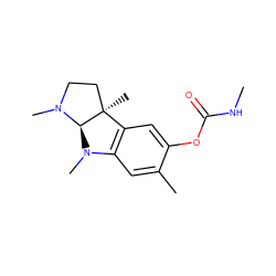 CNC(=O)Oc1cc2c(cc1C)N(C)[C@H]1N(C)CC[C@@]21C ZINC000013470199