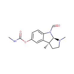 CNC(=O)Oc1ccc2c(c1)[C@]1(C)CCN(C)[C@@H]1N2C=O ZINC000013765015