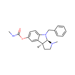 CNC(=O)Oc1ccc2c(c1)[C@]1(C)CCN(C)[C@@H]1N2Cc1ccccc1 ZINC000013765002