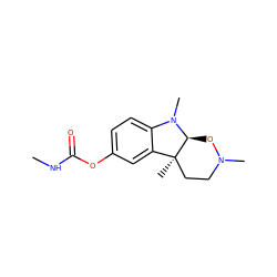 CNC(=O)Oc1ccc2c(c1)[C@]1(C)CCN(C)O[C@@H]1N2C ZINC000000898143