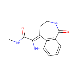 CNC(=O)c1[nH]c2cccc3c2c1CCNC3=O ZINC000013491963