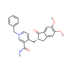 CNC(=O)c1c[n+](Cc2ccccc2)ccc1C[C@H]1Cc2cc(OC)c(OC)cc2C1=O ZINC001772656051