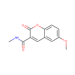 CNC(=O)c1cc2cc(OC)ccc2oc1=O ZINC000002871972