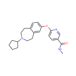 CNC(=O)c1ccc(Oc2ccc3c(c2)CCN(C2CCCC2)CC3)nc1 ZINC000038824995