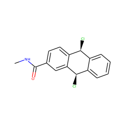 CNC(=O)c1ccc2c(c1)[C@H](Cl)c1ccccc1[C@@H]2Cl ZINC000026498835