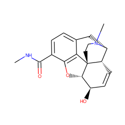 CNC(=O)c1ccc2c3c1O[C@H]1[C@H](O)C=C[C@H]4[C@@H](C2)N(C)CC[C@@]341 ZINC000029417357