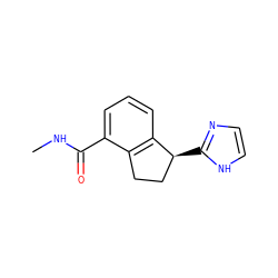 CNC(=O)c1cccc2c1CC[C@@H]2c1ncc[nH]1 ZINC000029046377