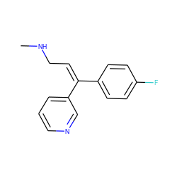 CNC/C=C(/c1ccc(F)cc1)c1cccnc1 ZINC000029317271