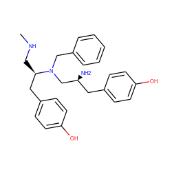 CNC[C@H](Cc1ccc(O)cc1)N(Cc1ccccc1)C[C@@H](N)Cc1ccc(O)cc1 ZINC000036216275