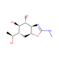 CNC1=N[C@H]2[C@H](C[C@H]([C@H](C)O)[C@@H](O)[C@@H]2O)O1 ZINC000145269802