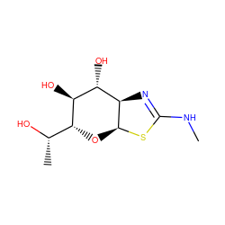 CNC1=N[C@H]2[C@H](O[C@H]([C@H](C)O)[C@@H](O)[C@@H]2O)S1 ZINC000167952548