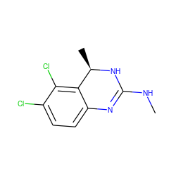 CNC1=Nc2ccc(Cl)c(Cl)c2[C@@H](C)N1 ZINC000029131609