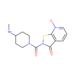 CNC1CCN(C(=O)n2sc3c(ccc[n+]3[O-])c2=O)CC1 ZINC001772642441