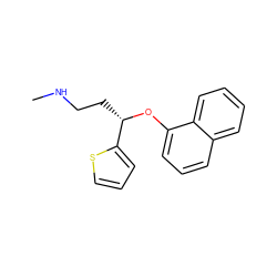 CNCC[C@H](Oc1cccc2ccccc12)c1cccs1 ZINC000001536779