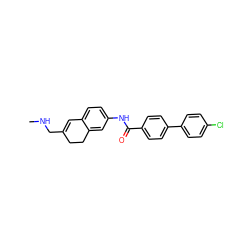 CNCC1=Cc2ccc(NC(=O)c3ccc(-c4ccc(Cl)cc4)cc3)cc2CC1 ZINC000072105497