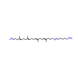 CNCCC/C(C)=C/CC/C(C)=C/CC/C=C(\C)CC/C=C(\C)CCCNCCCCCCN ZINC000027547835