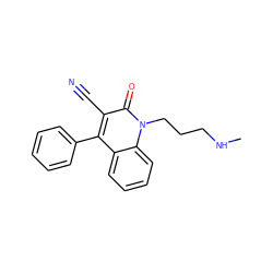 CNCCCn1c(=O)c(C#N)c(-c2ccccc2)c2ccccc21 ZINC000095585966