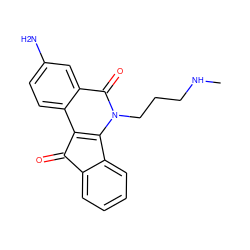 CNCCCn1c2c(c3ccc(N)cc3c1=O)C(=O)c1ccccc1-2 ZINC000095557237