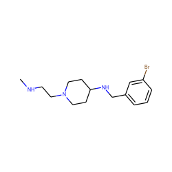 CNCCN1CCC(NCc2cccc(Br)c2)CC1 ZINC001772637960