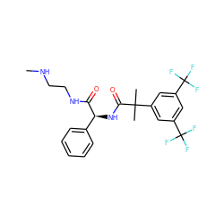 CNCCNC(=O)[C@@H](NC(=O)C(C)(C)c1cc(C(F)(F)F)cc(C(F)(F)F)c1)c1ccccc1 ZINC000103235180