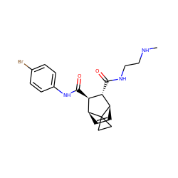 CNCCNC(=O)[C@H]1[C@H](C(=O)Nc2ccc(Br)cc2)[C@@H]2C=C[C@H]1C21CC1 ZINC000168344001