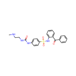 CNCCNC(=O)Nc1ccc(S(=O)(=O)Nc2ccccc2C(=O)c2ccccc2)cc1 ZINC000040423108