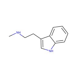 CNCCc1c[nH]c2ccccc12 ZINC000001995685