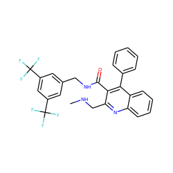 CNCc1nc2ccccc2c(-c2ccccc2)c1C(=O)NCc1cc(C(F)(F)F)cc(C(F)(F)F)c1 ZINC000013559604