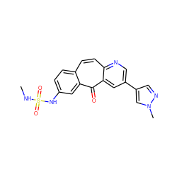 CNS(=O)(=O)Nc1ccc2ccc3ncc(-c4cnn(C)c4)cc3c(=O)c2c1 ZINC000072112668