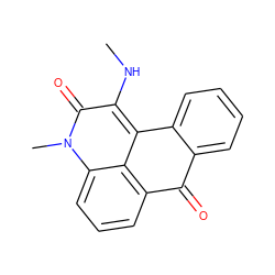 CNc1c2c3c(cccc3n(C)c1=O)C(=O)c1ccccc1-2 ZINC000018119189