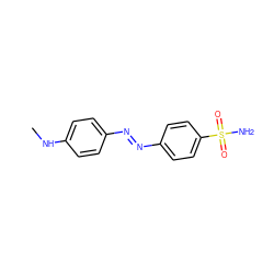 CNc1ccc(/N=N/c2ccc(S(N)(=O)=O)cc2)cc1 ZINC000045283912