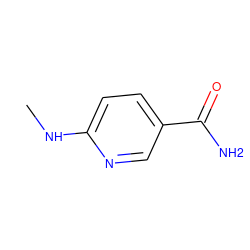 CNc1ccc(C(N)=O)cn1 ZINC000033648125