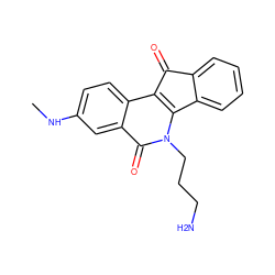 CNc1ccc2c3c(n(CCCN)c(=O)c2c1)-c1ccccc1C3=O ZINC000095552700