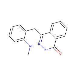 CNc1ccccc1Cc1n[nH]c(=O)c2ccccc12 ZINC000473114658