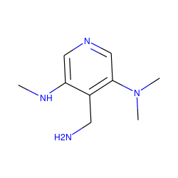 CNc1cncc(N(C)C)c1CN ZINC000028111629