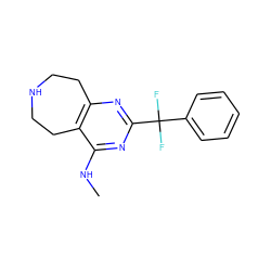 CNc1nc(C(F)(F)c2ccccc2)nc2c1CCNCC2 ZINC000116695499