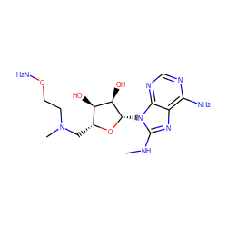 CNc1nc2c(N)ncnc2n1[C@@H]1O[C@H](CN(C)CCON)[C@@H](O)[C@H]1O ZINC000040835266