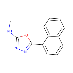 CNc1nnc(-c2cccc3ccccc23)o1 ZINC000169345953