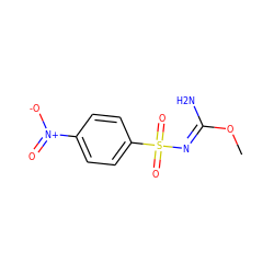 CO/C(N)=N/S(=O)(=O)c1ccc([N+](=O)[O-])cc1 ZINC000013808091