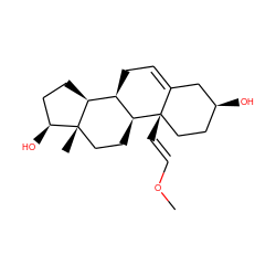 CO/C=C/[C@]12CC[C@H](O)CC1=CC[C@@H]1[C@@H]3CC[C@H](O)[C@@]3(C)CC[C@@H]12 ZINC000028569920