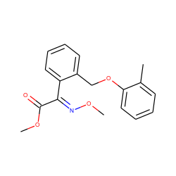 CO/N=C(/C(=O)OC)c1ccccc1COc1ccccc1C ZINC000004652486