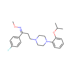 CO/N=C(/CCN1CCN(c2ccccc2OC(C)C)CC1)c1ccc(F)cc1 ZINC000095607762