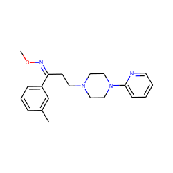 CO/N=C(/CCN1CCN(c2ccccn2)CC1)c1cccc(C)c1 ZINC000036216721