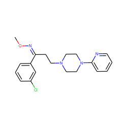 CO/N=C(/CCN1CCN(c2ccccn2)CC1)c1cccc(Cl)c1 ZINC000038147628